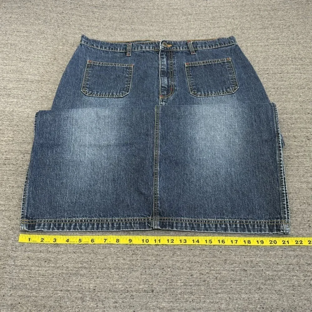 Baileys Point omen's Jeans Blues Denim Maxi Skirt Vintage Style Size 14 Waist 36 - Picture 7 of 16